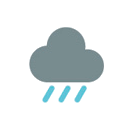 Monday 7/8 Weather forecast for Waitangi (Chatham Island), New Zealand, Light shower rain